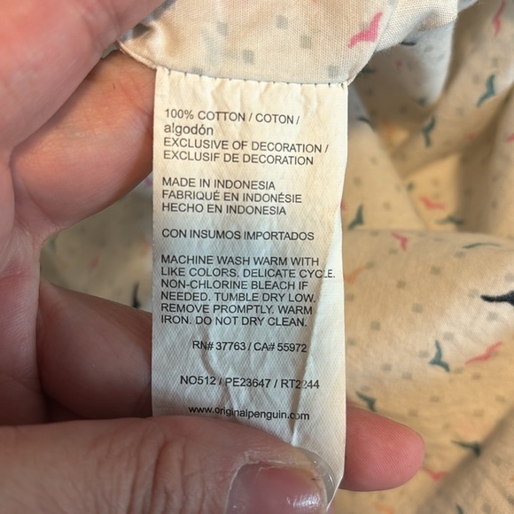 Original Penguin heritage slim fit button down shirt size l - Picture 6 of 6